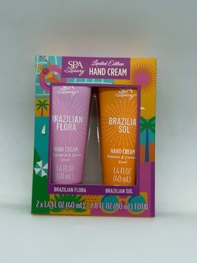 Brazilian Flora & Brazilian Sol Hand Cream Duo - Pink & Orange